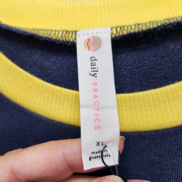 NWT Daily Practice by Anthropologie Shrunken Vintage Cropped Tee Women's XL - Picture 3 of 8